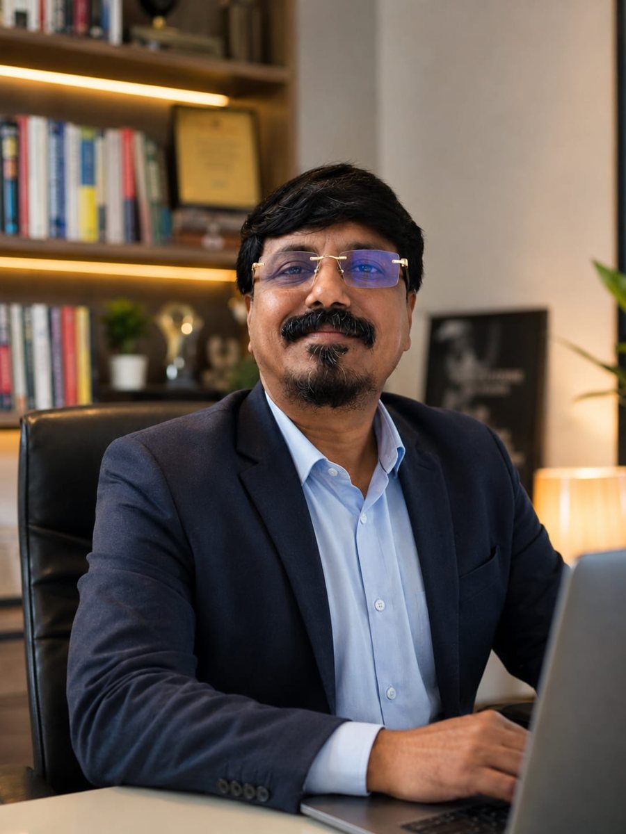 Rupesh Kumar Gupta, NLP & Life Coach, in his office